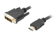 Lanberg Kabel HDMI(M)-DVI-D(M) CA-HDDV-10CC-0018-BK 1.8 M czarny AKLAGVH00000032