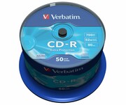 Verbatim CD-R 52x 700MB 50P CB DL Ex Prot 43351 ECVRBCRL550