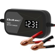 Qoltec Inteligentna mikroprocesorowa ładowarka 12V | 2A | Prostownik z funkcją regeneracji ogniw do akumulatora AGM GEL | LCD AZQOLUAY0052492