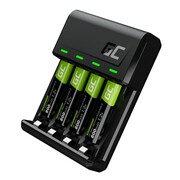 Green Cell Ładowarka VitalCharger + 4x akumulatory AAA 800mAh AZGCETL00000016