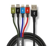 iBOX KABEL USB 4W1 2XUSB-C, MICROUSB, LIGHTNING AKIBXKUIKUM4W1C