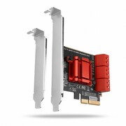 AXAGON PCES-SA6 Kontroler PCIe 6x wewnętrzny port SATA 6G, ASM1166, SP & LP AMAXNKPPCESSA61