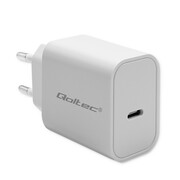 Qoltec Ładowarka Super Quick PD | USB-C | 20W | 5-12V | 1.67-3A | Biała AZQOLUL00052375