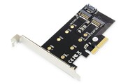 Digitus Karta rozszerzeń (Kontroler) M.2 NGFF/NVMe SSD PCIe 3.0 x4 SATA 80, 60, 42, 30 mm AMASSKP00000010