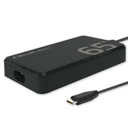 Qoltec Ładowarka sieciowa 65W GaN Super Fast SLIM | PD | 5-20V | 3.25A |USB-C 3.1 | Laptop | MacBook | Smartfon | +kabel AZQOLUL00052421