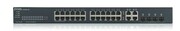 Zyxel Przełącznik GS1920-24v2 28 Port Smart Managed Switch 24xGb 4xGb Standalone or NebulaFlex Cloud NUZYXSZ24P00013