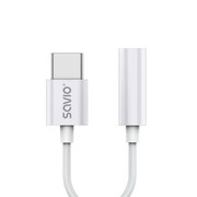 Savio Adapter USB-C - Mini Jack 3,5mm, Xiaomi, Huawei, Oppo, AK-51 AKSAOIASAVIAK51