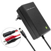 Qoltec Automatyczna ładowarka do akumulatora AGM GEL STD 6V 12V | 1.5A |Prostownik z sygnalizatorem LED AZQOLUAY0052423