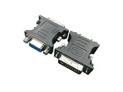 Gembird Adapter DVI->VGA (24M/15F) czarny AKGEMVADV000001