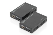 Digitus Przedłużacz/Extender HDMI HDBaseT do 70m po Cat.5e, 4K 30Hz UHD, HDCP 2.2, IR, z audio (zestaw) AVASSVE00000023