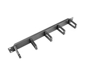 Lanberg Organizer kabli do szaf 19cali 1U Typ B czarny AK-1202-B NULAGOR00000019