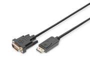 Digitus Kabel DisplayPort z zatrzaskiem 1080p 60Hz FHD Typ DP/DVI-D (24+1) M/M 2m AKASSVD00000055