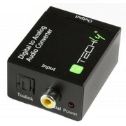 Techly Konwerter cyfrowy Toslink SPDIF, coaxial audio na analog stereo RCA L/R AVTEYKAU0301139