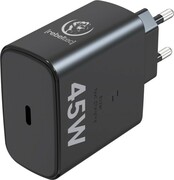Rebeltec Zasilacz PD45W USB-C uniwersalny do notebooków, smartphonów, tabletów, power banków i innych urządzeń z gniazdem zasilającym USB-C. AZRECNZ0026