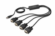 DIGITUS Konwerter/Adapter USB 2.0 do 4x RS232 (DB9) z kablem USB A M/Ż dł. 1,5m DA-70159 Konwerter/Adapter USB 2.0 do 4x RS232 (DB9) z kablem USB A M/Ż dł. 1 5m DA-70159 DIGITUS