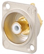 Neutrik NF2D-9 gniazdo cinch (RCA) biały - WYPRZEDAŻ