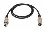 RockCable przewód mikrofonowy - XLR (male) / XLR (female), color coded - 1 m / 3.3 ft.