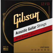 Gibson SAG-BRW12 80/20 Bronze Acoustic Guitar Strings 12-53 struny do gitary akustycznej