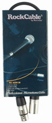 RockCable przewód mikrofonowy - XLR (male) / XLR (female) - 0.5 m / 1.6 ft.
