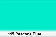 Lee 115 Peacock Blue filtr barwny folia - arkusz 50 x 60 cm