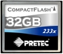 Karta pamięci Compact Flash Pretec 32GB 233x