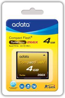 Karta pamięci Compact Flash A-Data 4GB 266x