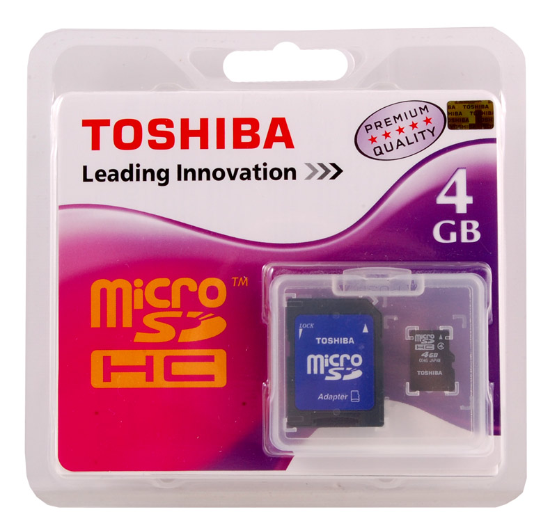 Karta pamięci SDHC 4GB TOSHIBA High Speed Professional