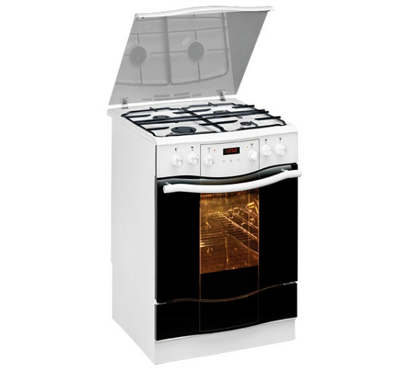 Kuchnia elektryczna z płytą gazową Amica 608GE3.33ZpTsYKDN (WL)