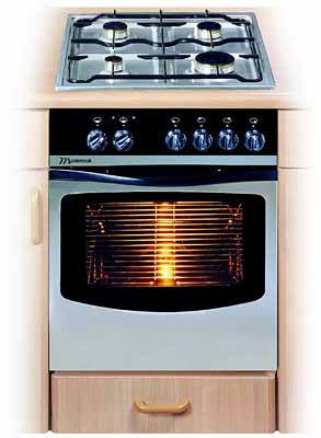 Kuchnia gazowo elektryczna Mastercook 8703 X AO