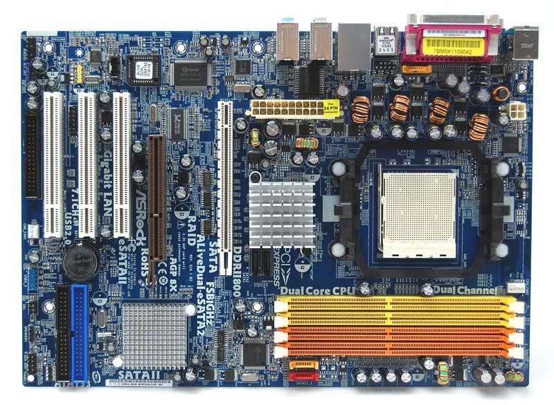 Płyta główna ASRock ALIVEDUAL-ESATA2, NVIDIA M1695, DualDDR2-800, SATA2, RAID, GBLAN, ATX