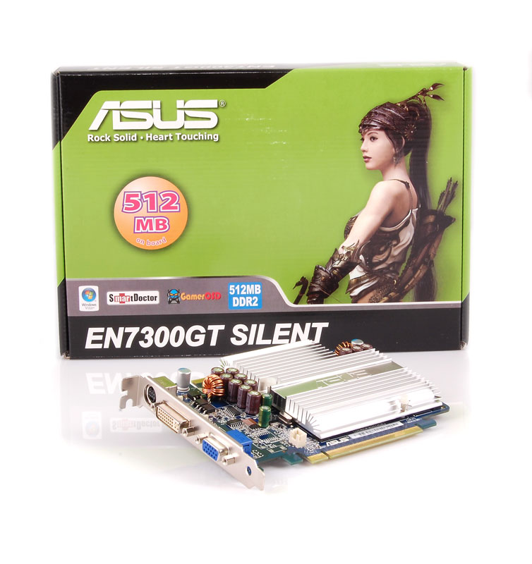 Karta graficzna Asus GeForce 7300GT 512MB DDR2 / 128bit TV / DVI PCI-E Silent (400 / 800)