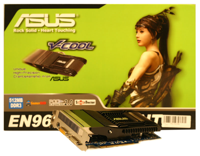 Karta graficzna Asus GeForce 9600GT 512MB DDR3 / 256bit TV / DVI / HDMI PCI-E SILENT (720 / 2000)