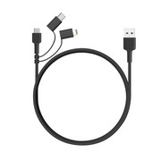 Kabel nylonowy AUKEY CB-BAL5 3w1 QC micro USB USB-C Lightning