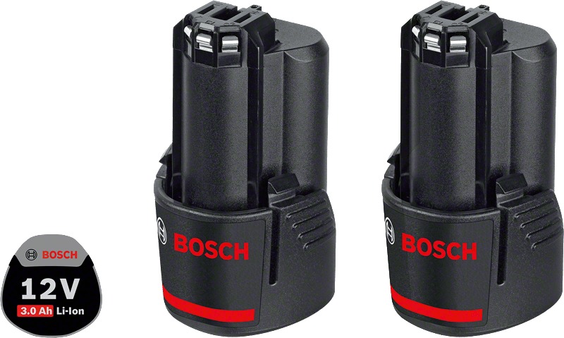 2 akumulatory Bosch GBA 12V 3.0Ah 1600A00X7D 12 V