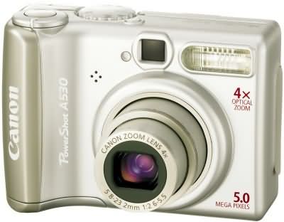 Aparat cyfrowy Canon PowerShot A530