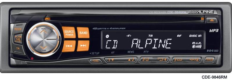 Radio samochodowe Alpine CDE-9846RM