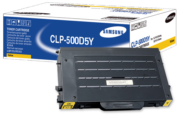 Toner Samsung CLP 500 Yellow - CLP-500D5Y - oryginalny