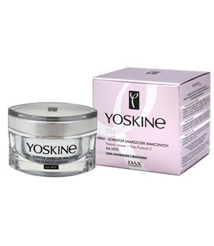 DAX Cosmetics - Yoskine 30+ krektor zmarszczek mimicznych na noc do cery normalnej i mieszanej 50ml + 10ml