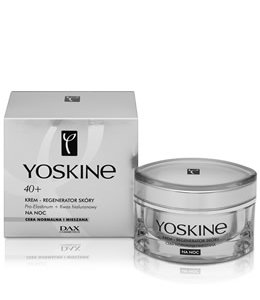 DAX Cosmetics - Yoskine 40+ krem regenerator skóry na noc do cery normalnej i mieszanej 50ml + 10ml