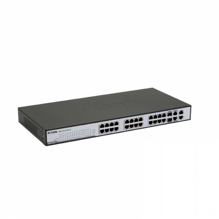 Switch D-Link DES-1228 24-port 10 / 100 Smart+2 T / SFP+2Giga