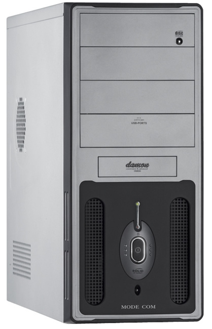 Obudowa ModeCom DM-80 - czarno-srebrna - 400W