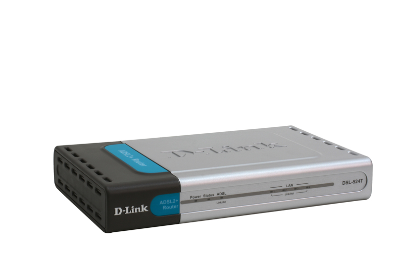 D-Link DSL-524T ADSL 2/2+ Router 1xRJ-11 + 4p