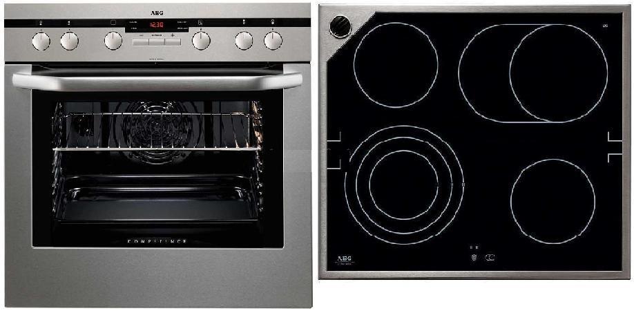 Kuchnia z płytą ceramiczną Aeg E 3191-4M+61300 M-MN