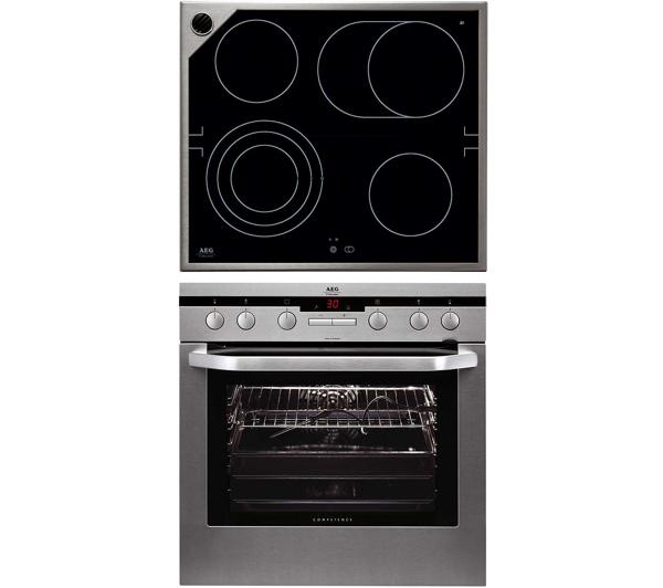 Piekarnik elektryczny z płytą ceramiczną AEG-Electrolux E 4403-5 M + 61300 M MN