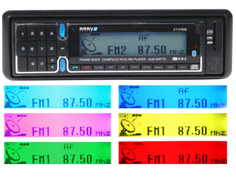 Radio samochodowe Easytouch EC-47608-BLUE