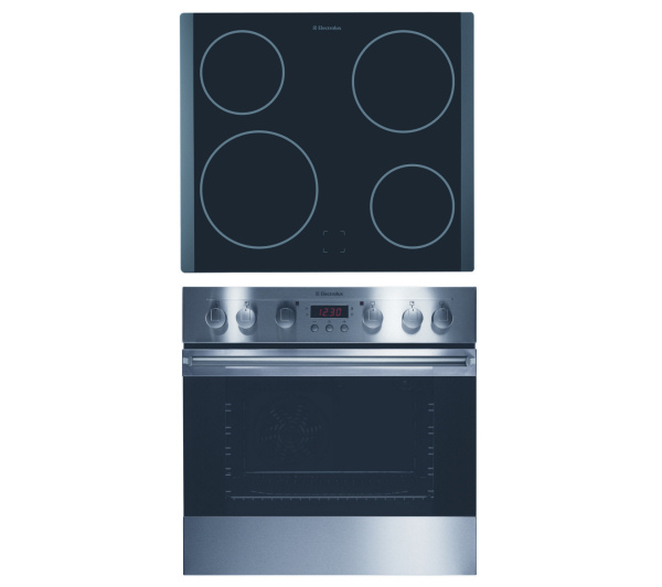 Piekarnik elektr. z płytą ceramiczną Electrolux EON 33000 X + EHC 60020 P