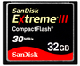 Karta pamięci Compact Flash Sandisk Extreme III 32GB
