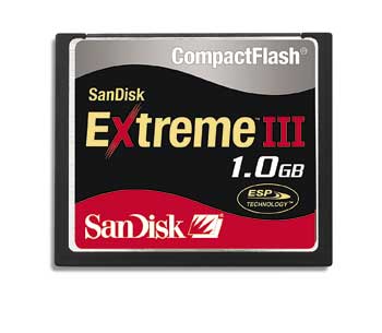 Karta pamięci Compact Flash Sandisk Extreme III 1GB