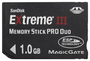 Karta pamięci Memory Stick Sandisk Pro Duo Extreme III 1GB