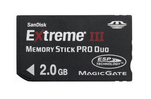Karta pamięci Memory Stick Sandisk Pro Duo Extreme III 2GB